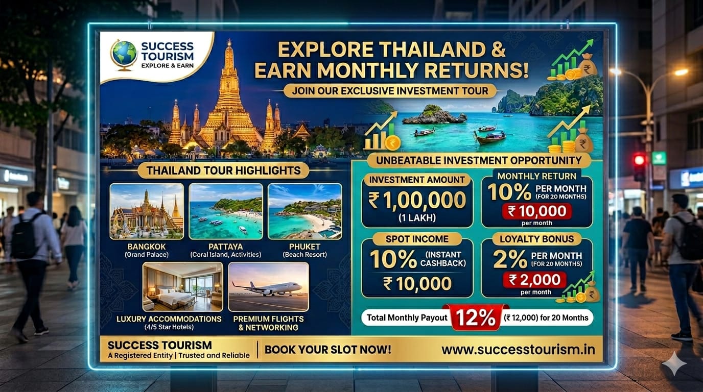 Success Tourism Thailand investment banner